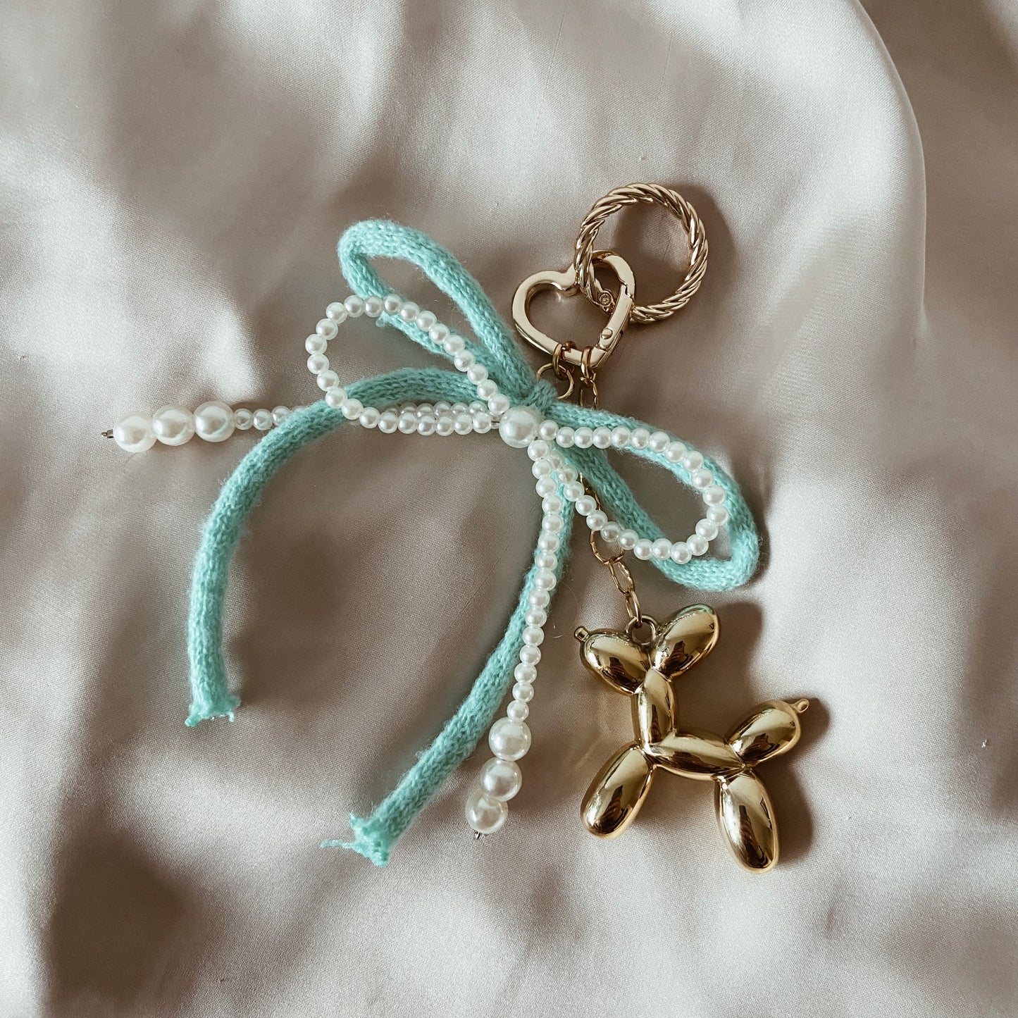 Bag charm - Colourful bow