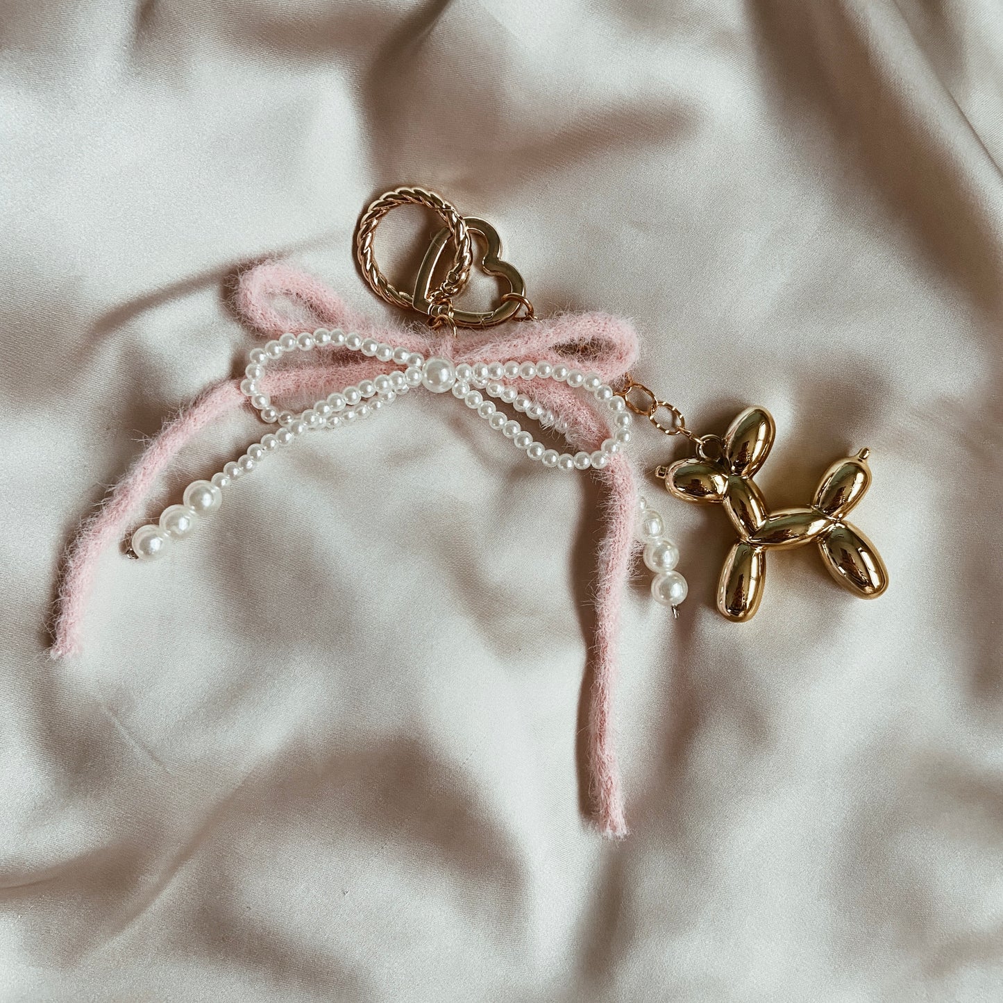 Bag charm - Colourful bow