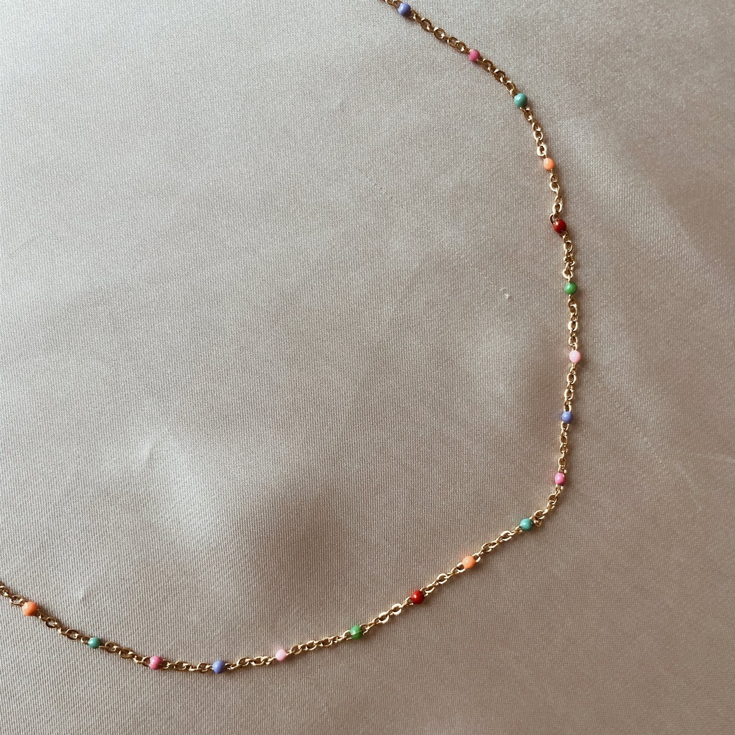 Multicolor dotty necklace