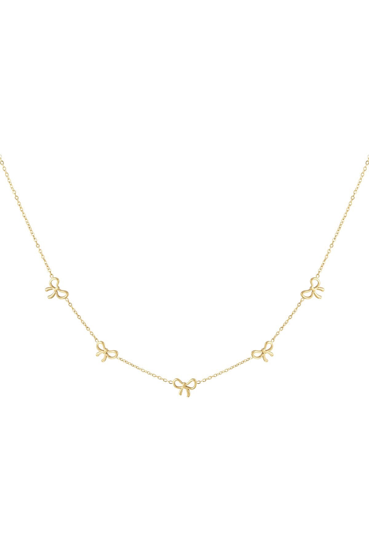 Multiple bow necklace