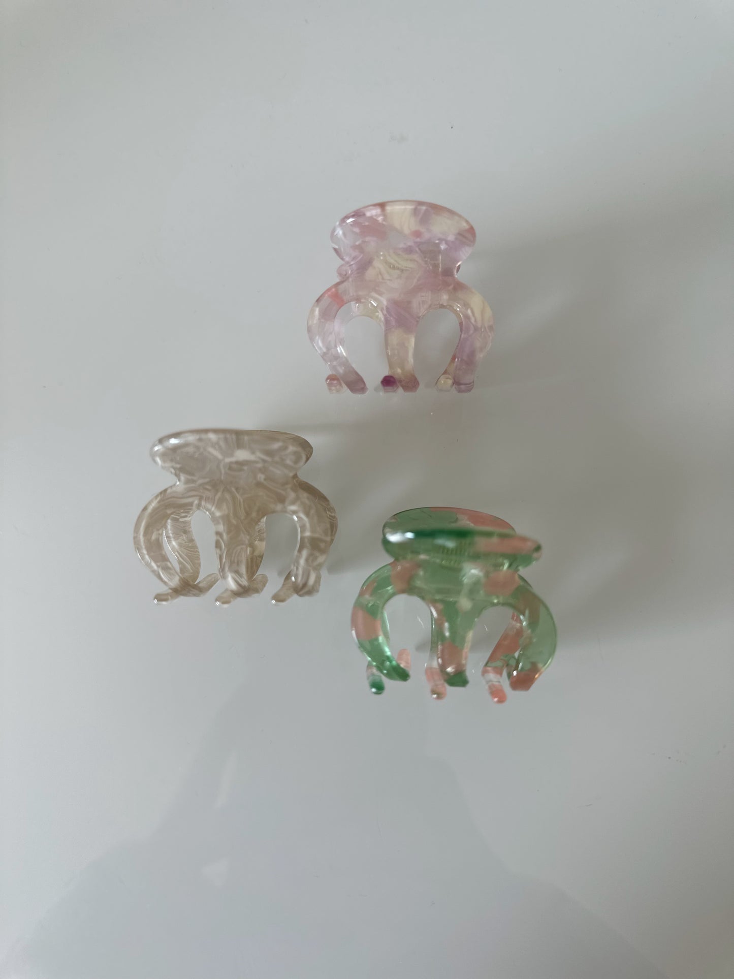 Marble hair clip