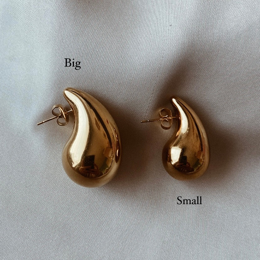 Teardrop earrings big