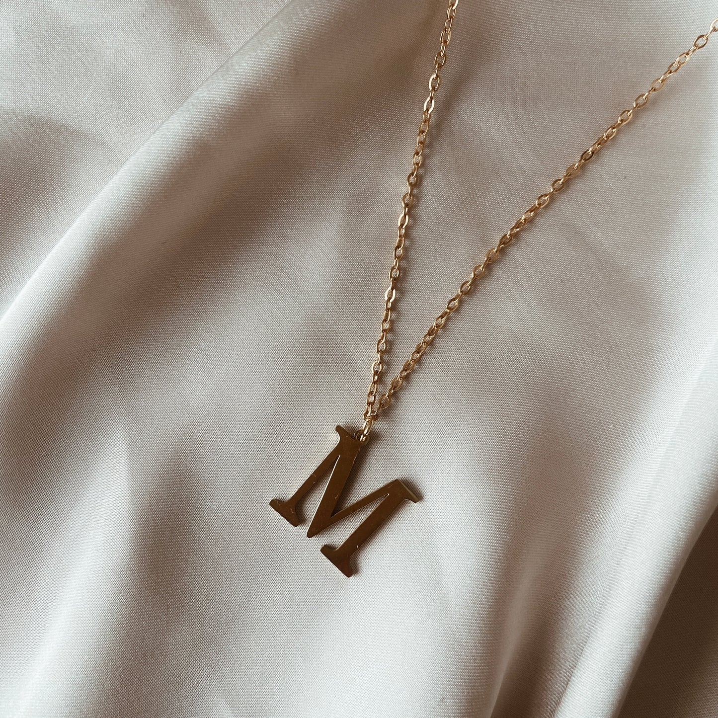Big initial necklace