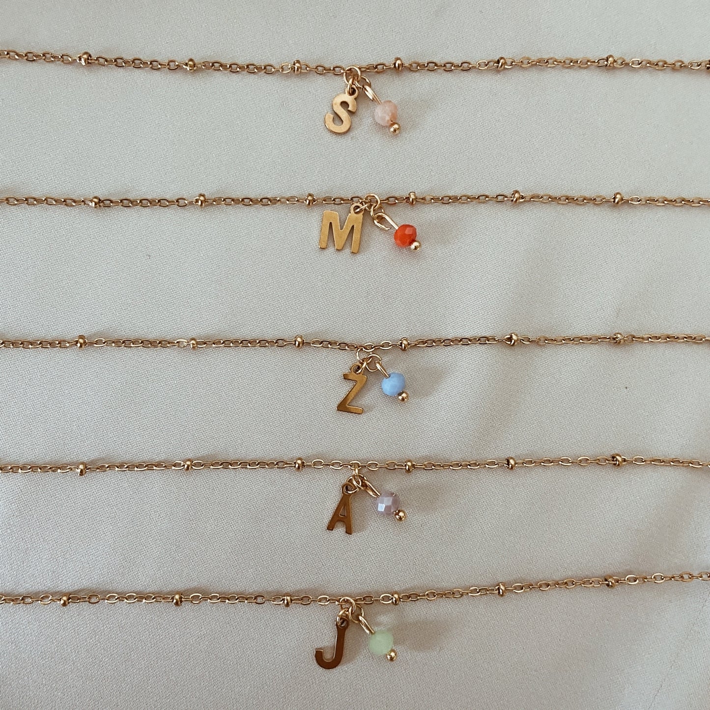 Initial Facet Bracelet