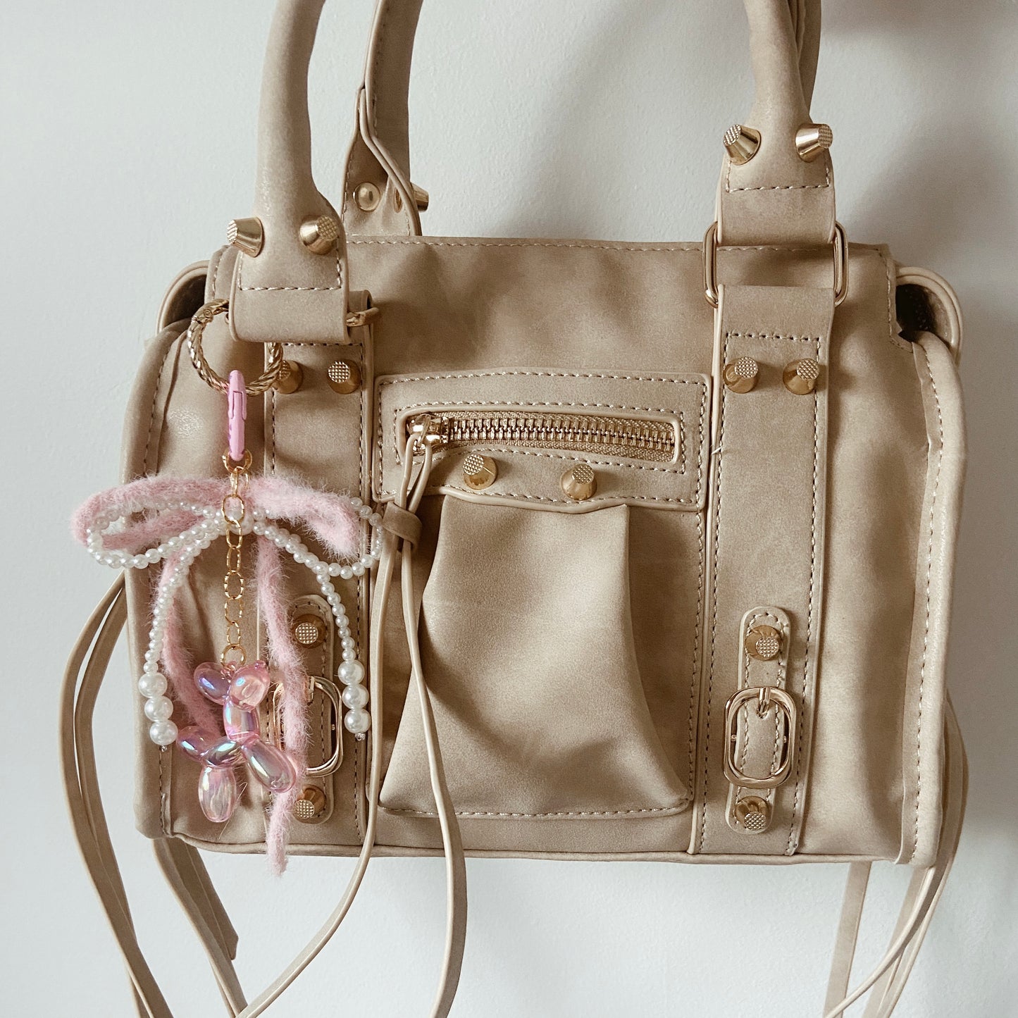 Bag charm - sweet pink