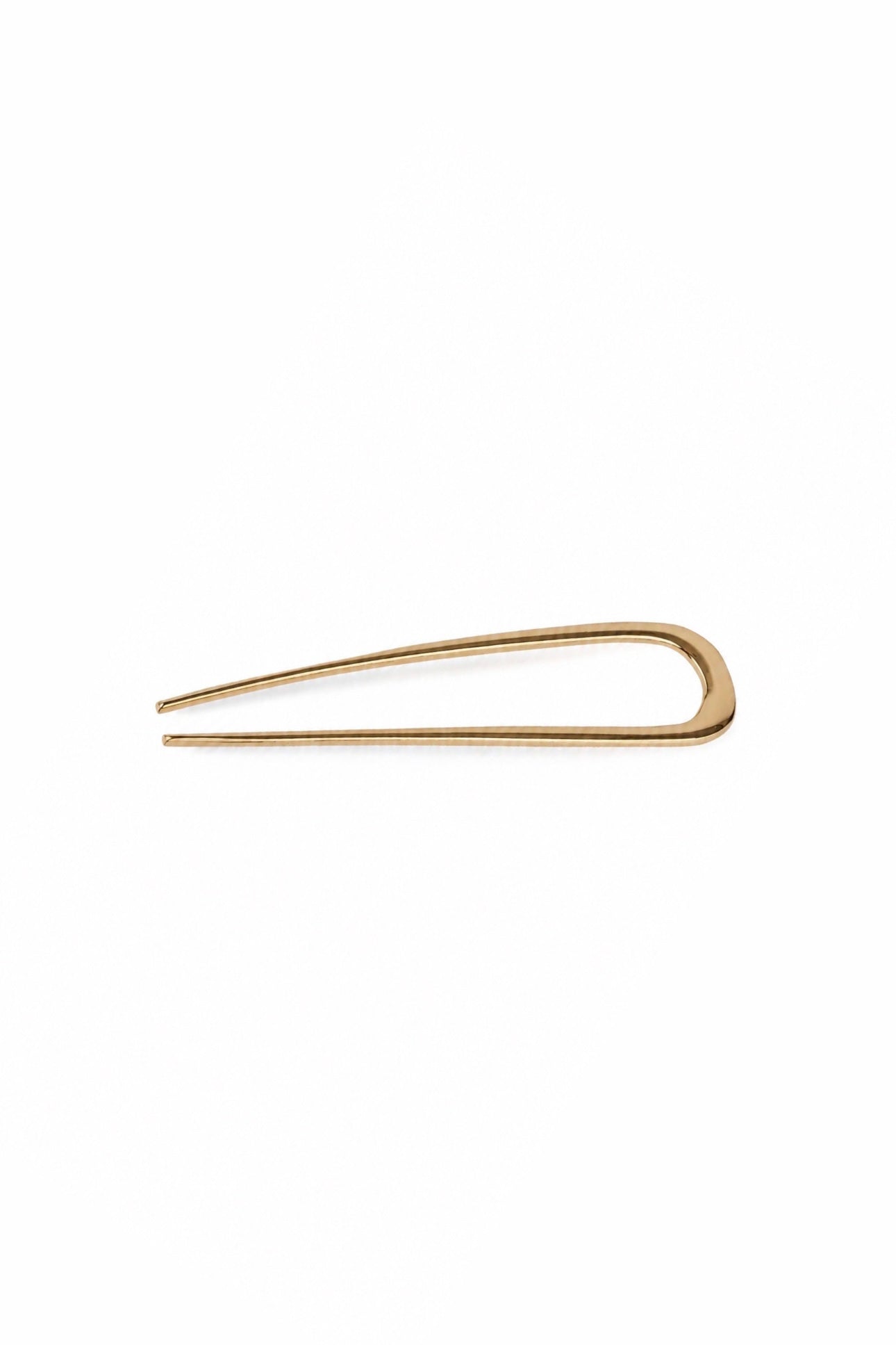 Golden hair pin