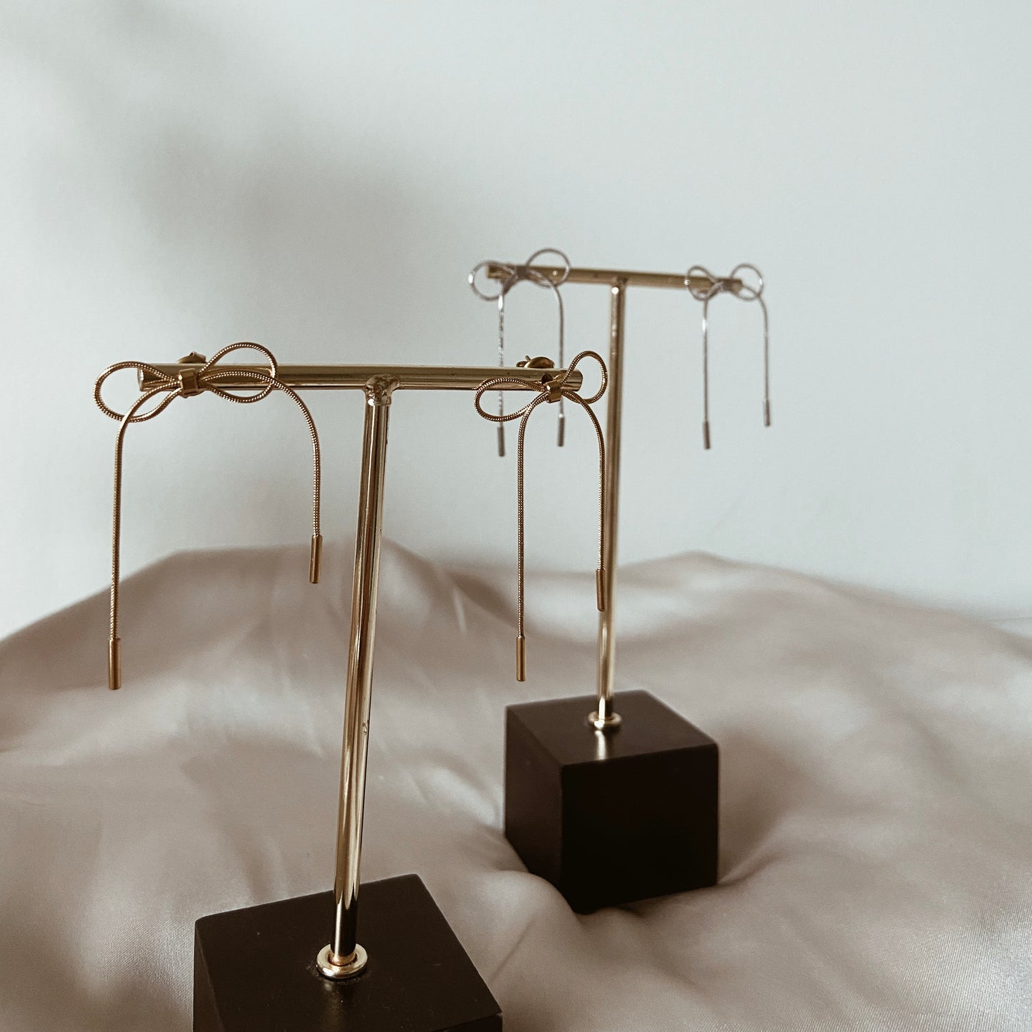 Statement bow earrings