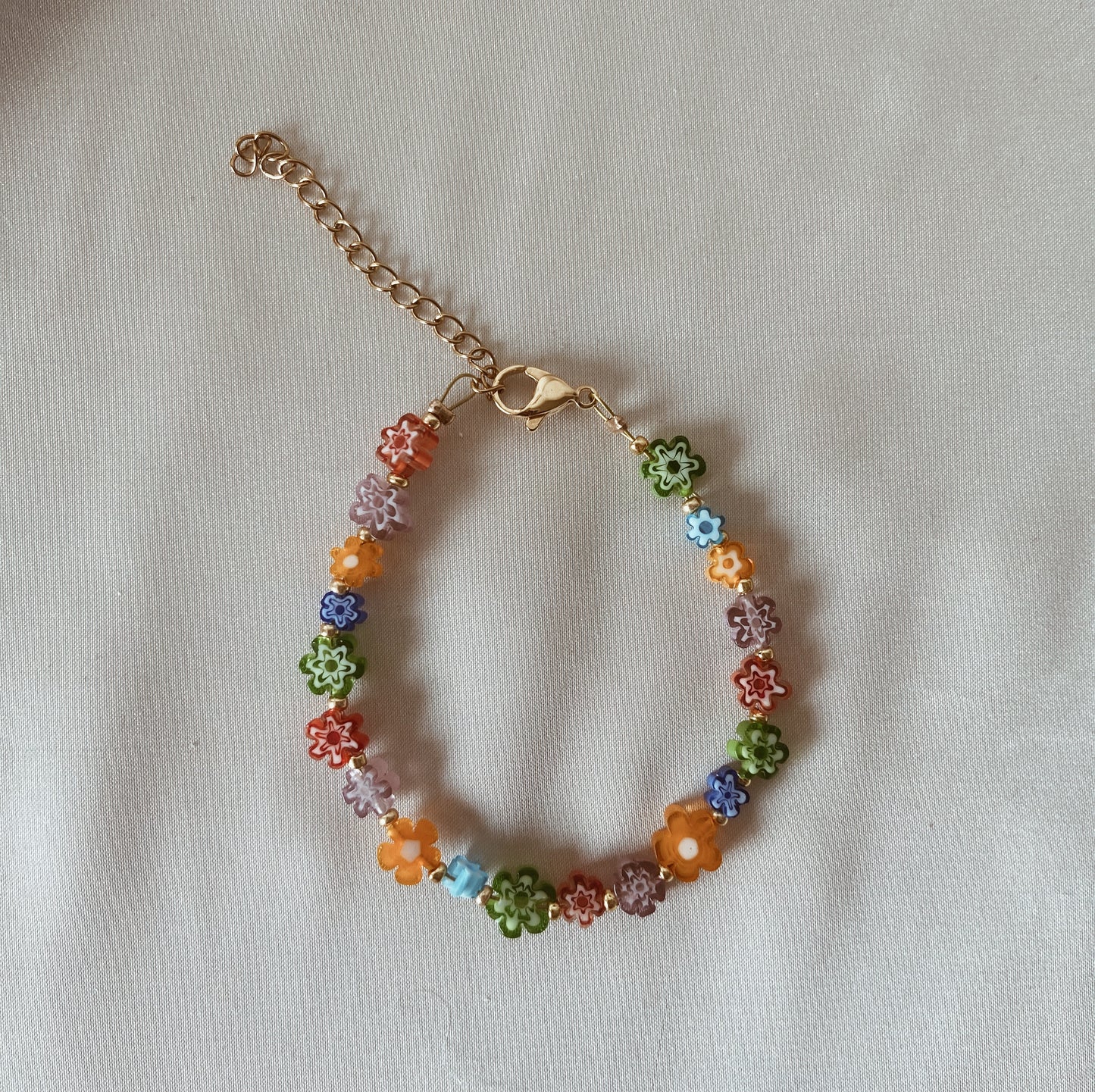 Millefiori Flower Bracelet