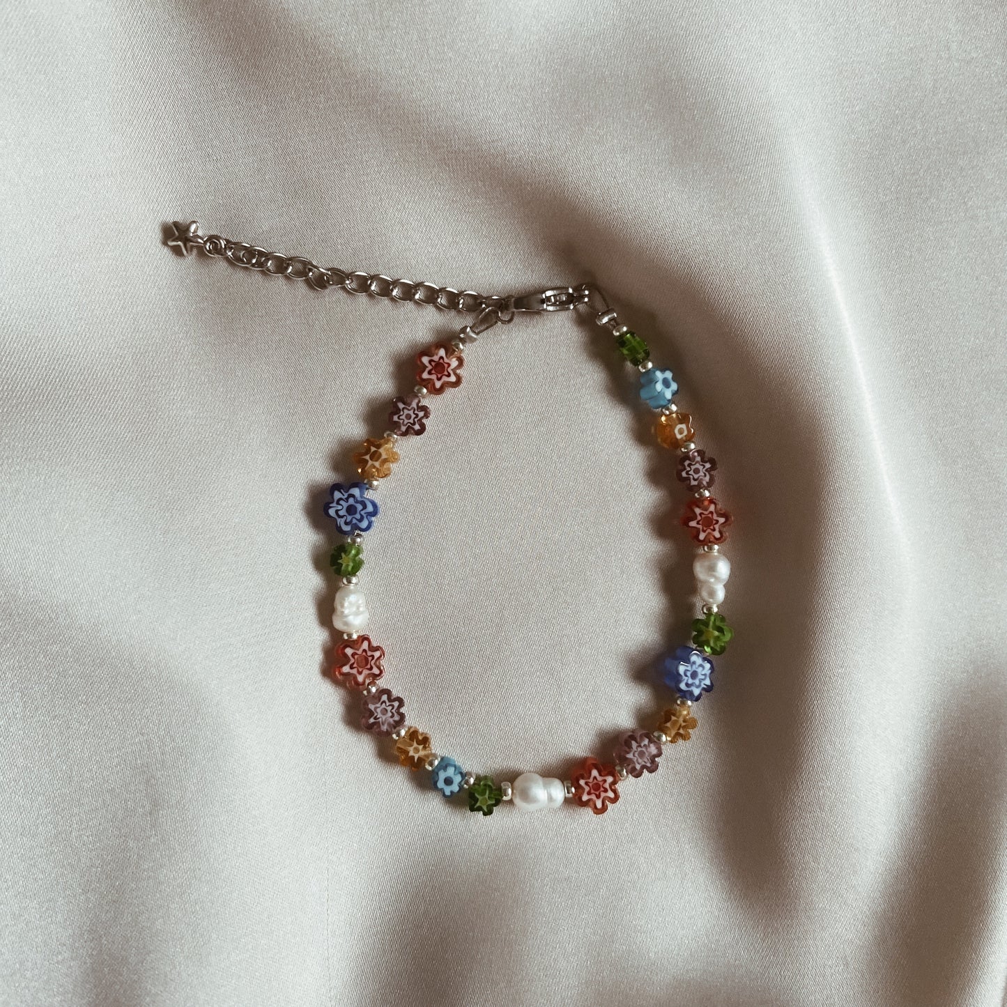 Millefiori Flower Bracelet