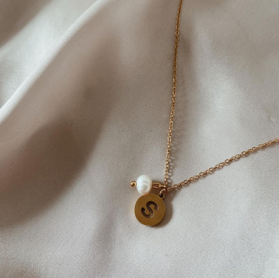 Initial Pearl Necklace