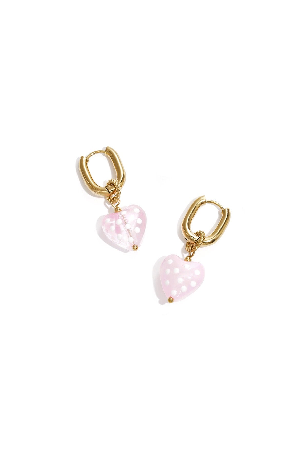 Dotty heart earrings