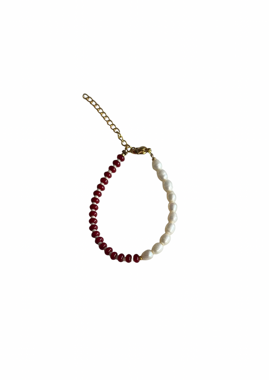 LIMITED - Burgundy Perla bracelet
