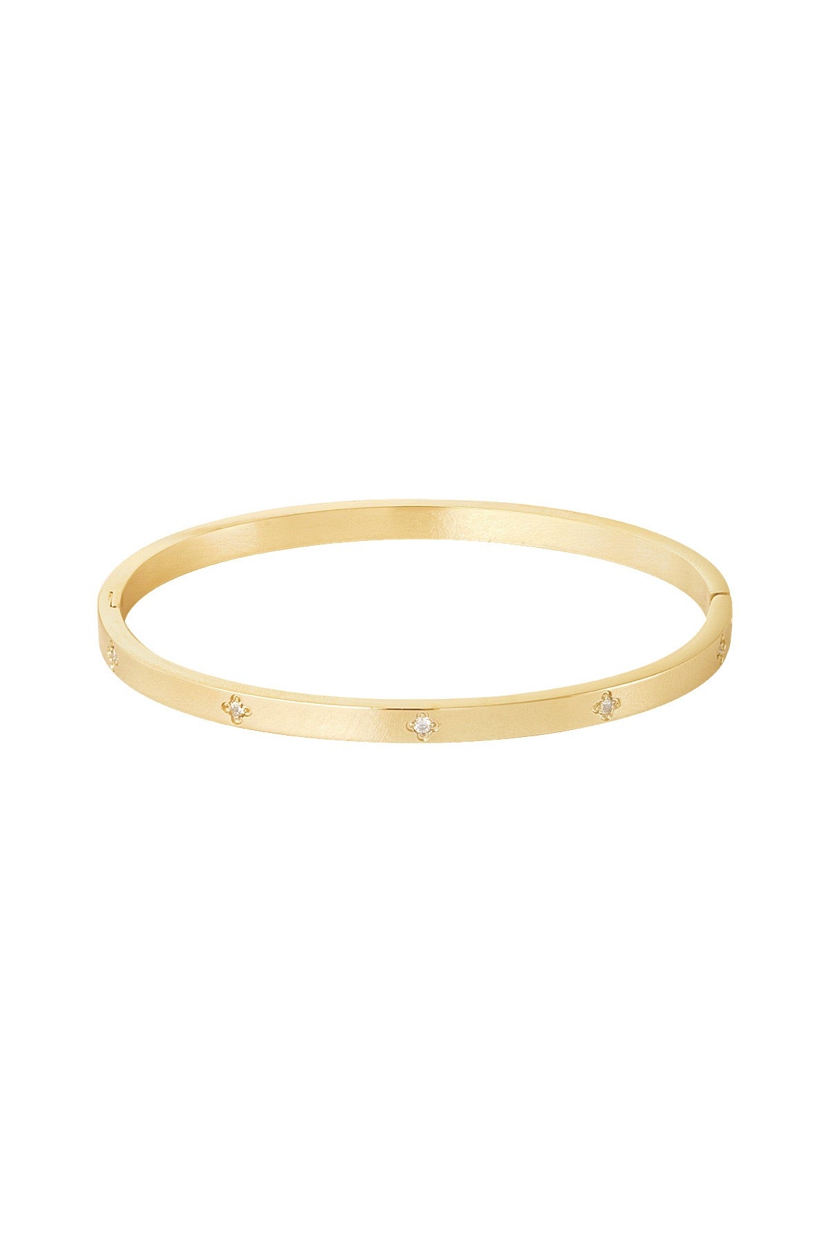 Shiny bloom bangle