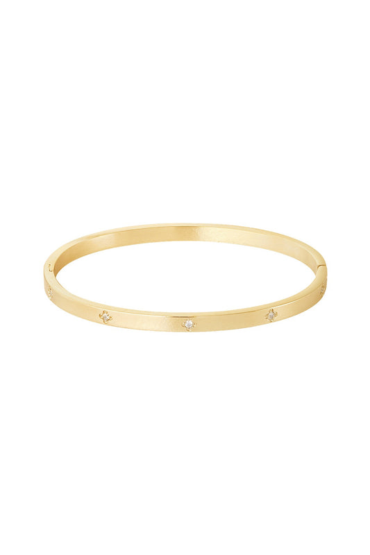Shiny bloom bangle