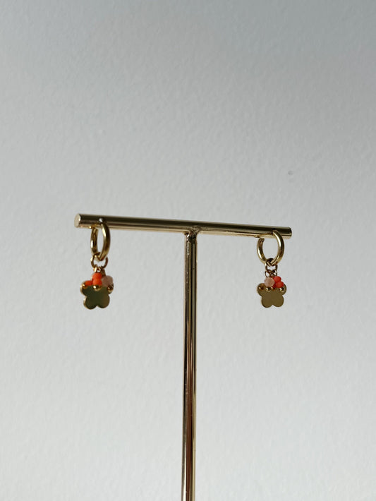 Facet blossom earrings