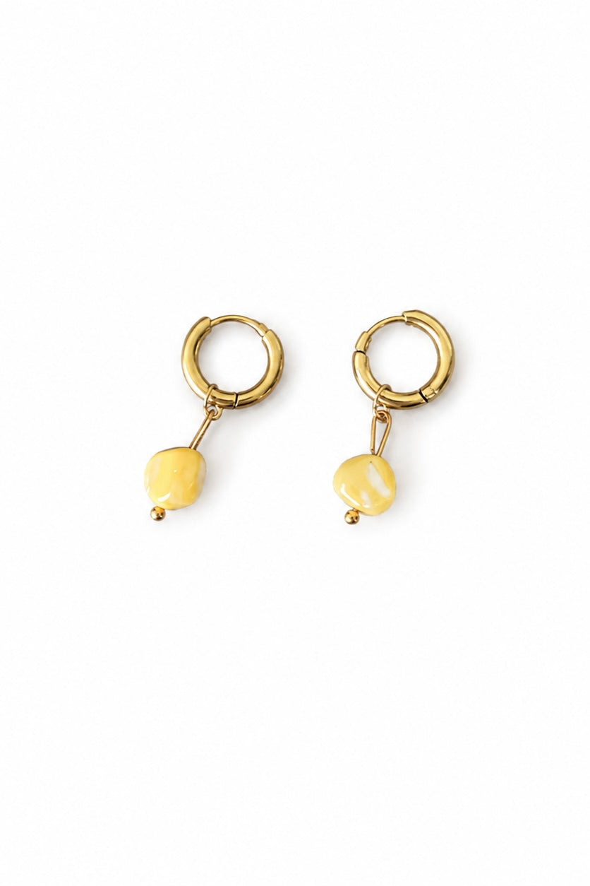 Yellow earrings