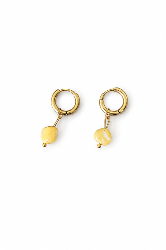 Yellow earrings