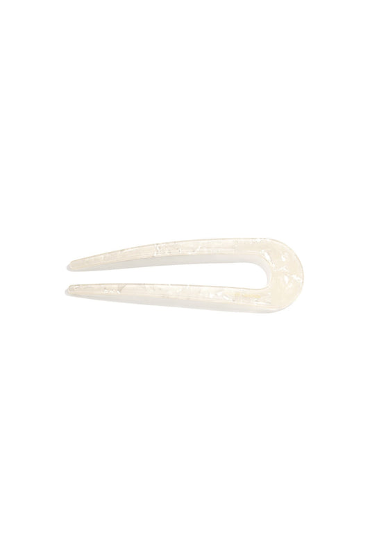 White hair pin