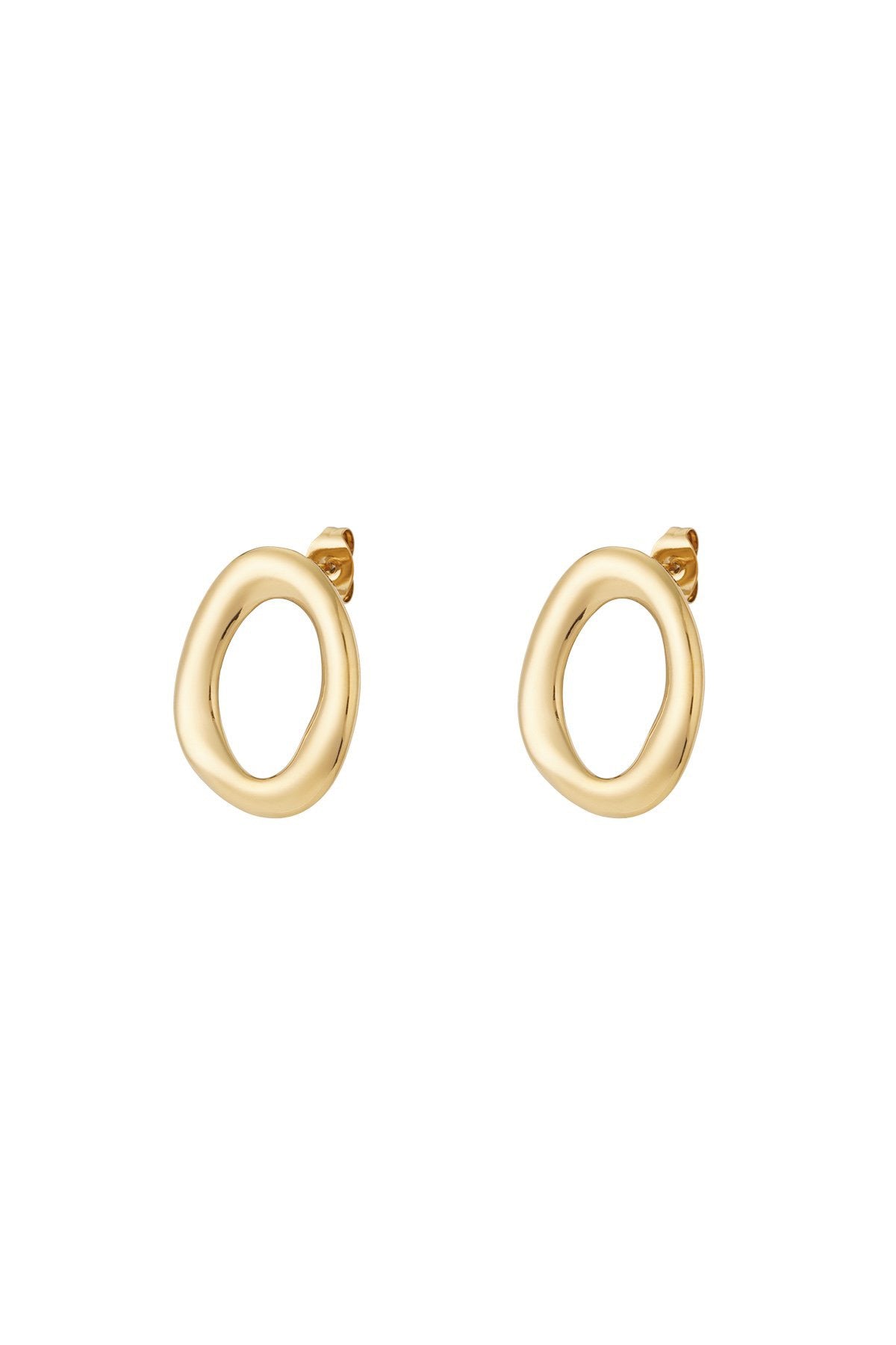 Big oval earrings