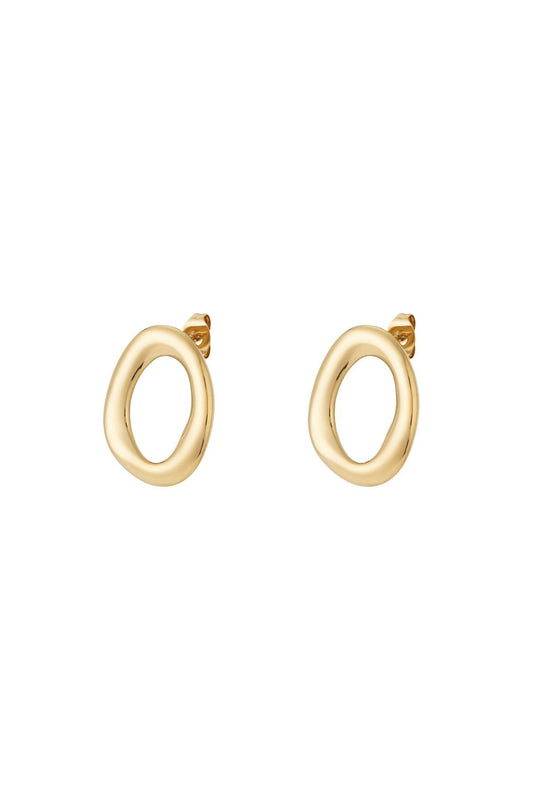 Big oval earrings