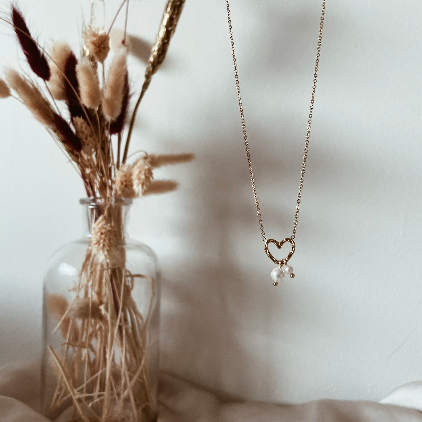 Pearly heart necklace