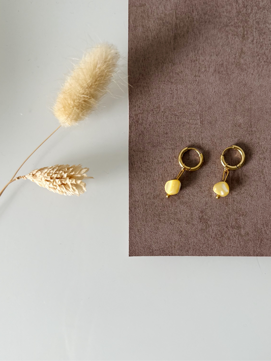 Yellow earrings