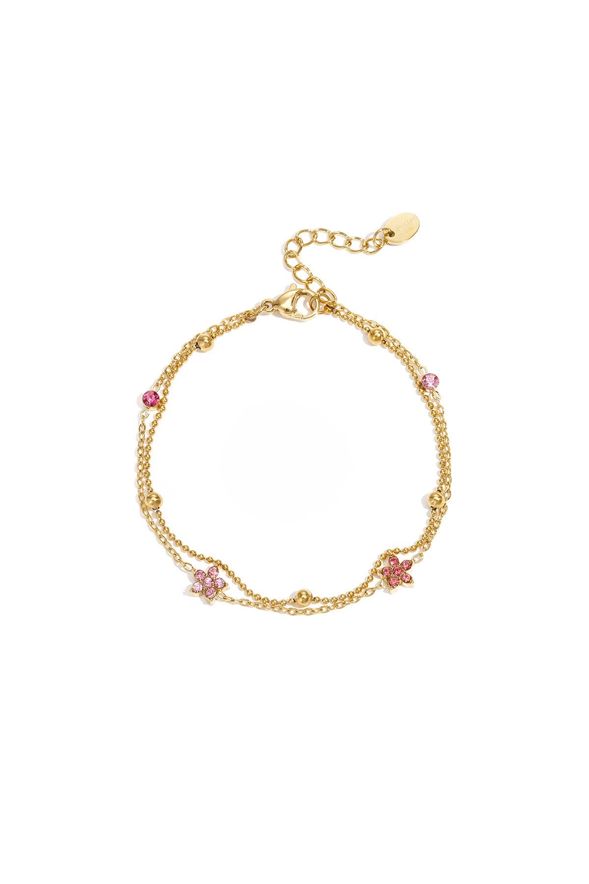 Pink blossom bracelet