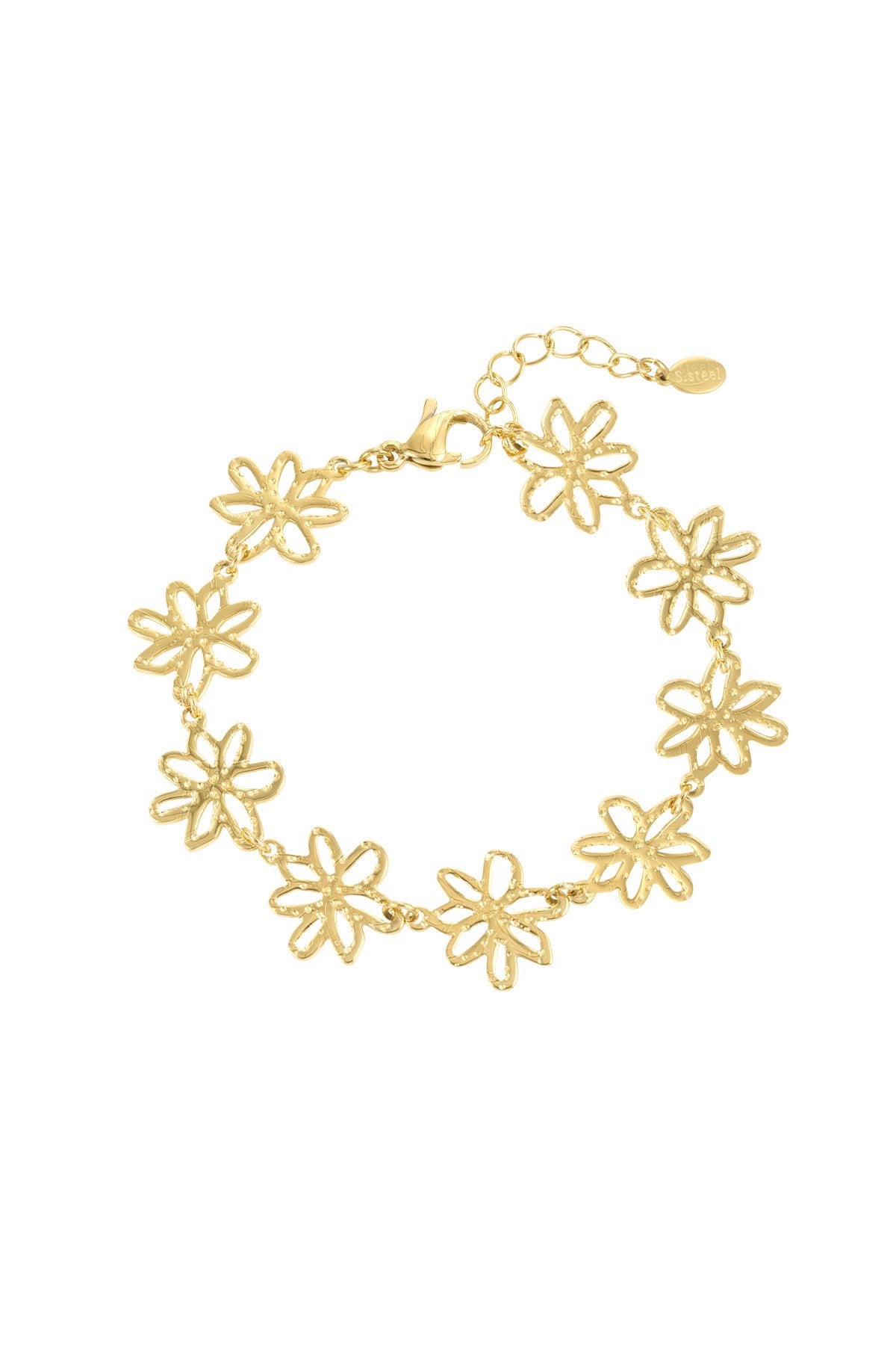 Daisy flower bracelet