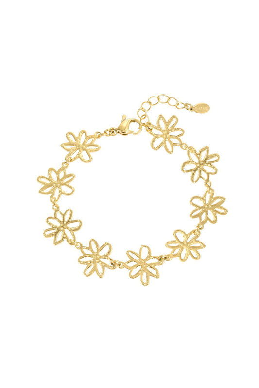 Daisy flower bracelet