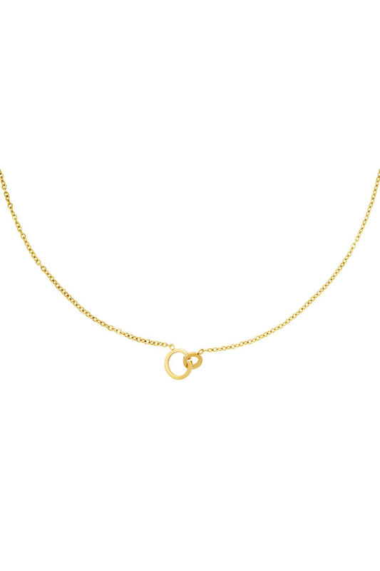 Double circle necklace