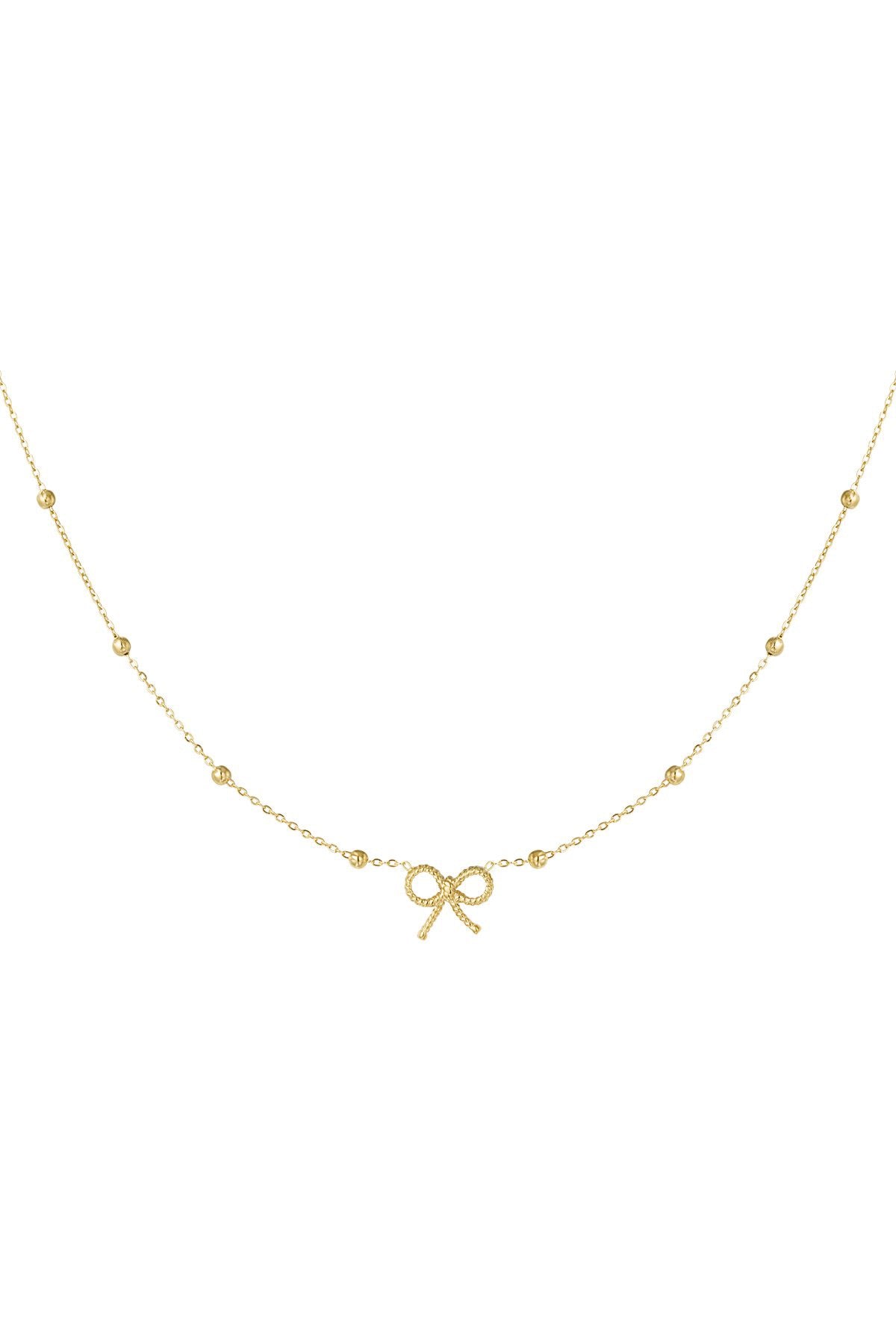 Small bow necklace