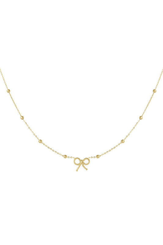 Small bow necklace