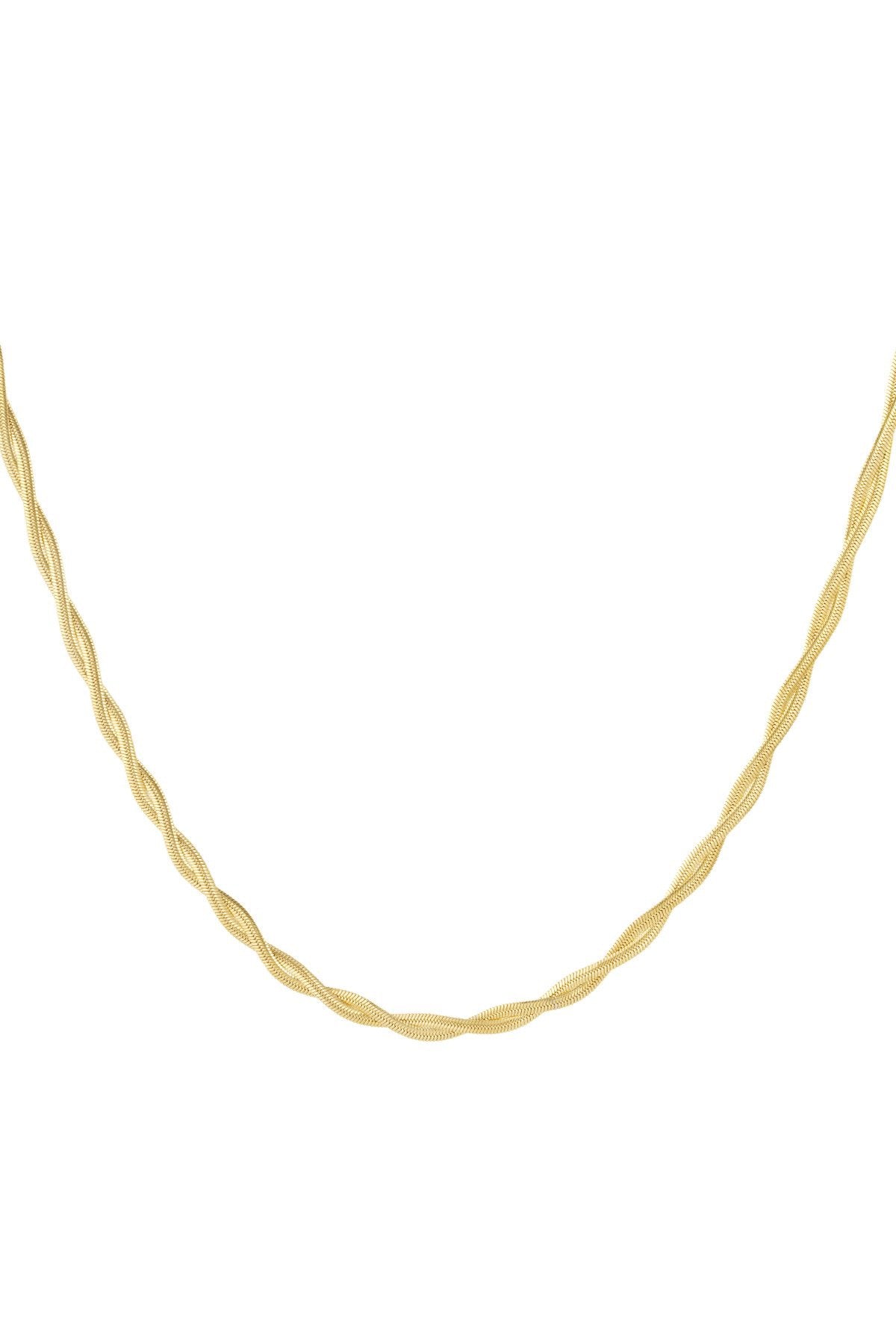 Swirl snake necklace