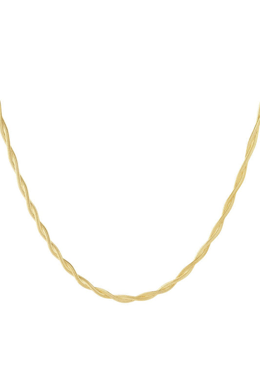 Swirl snake necklace