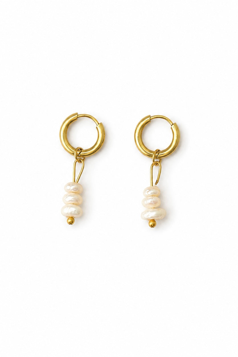 Small pearl earrings