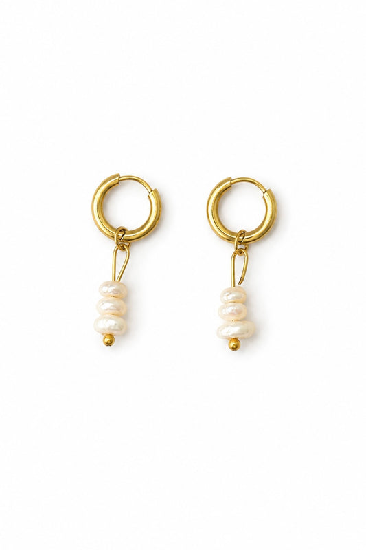 Small pearl earrings