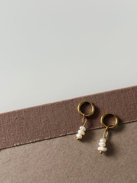 Small pearl earrings