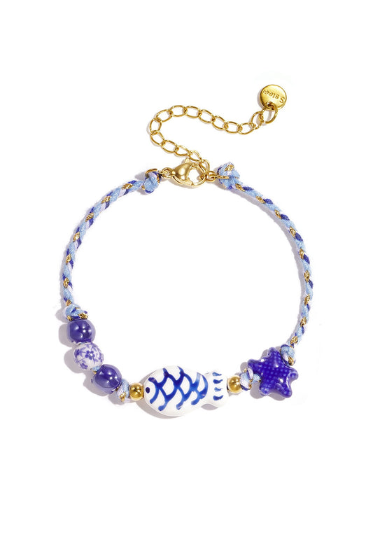 Blue fish bracelet