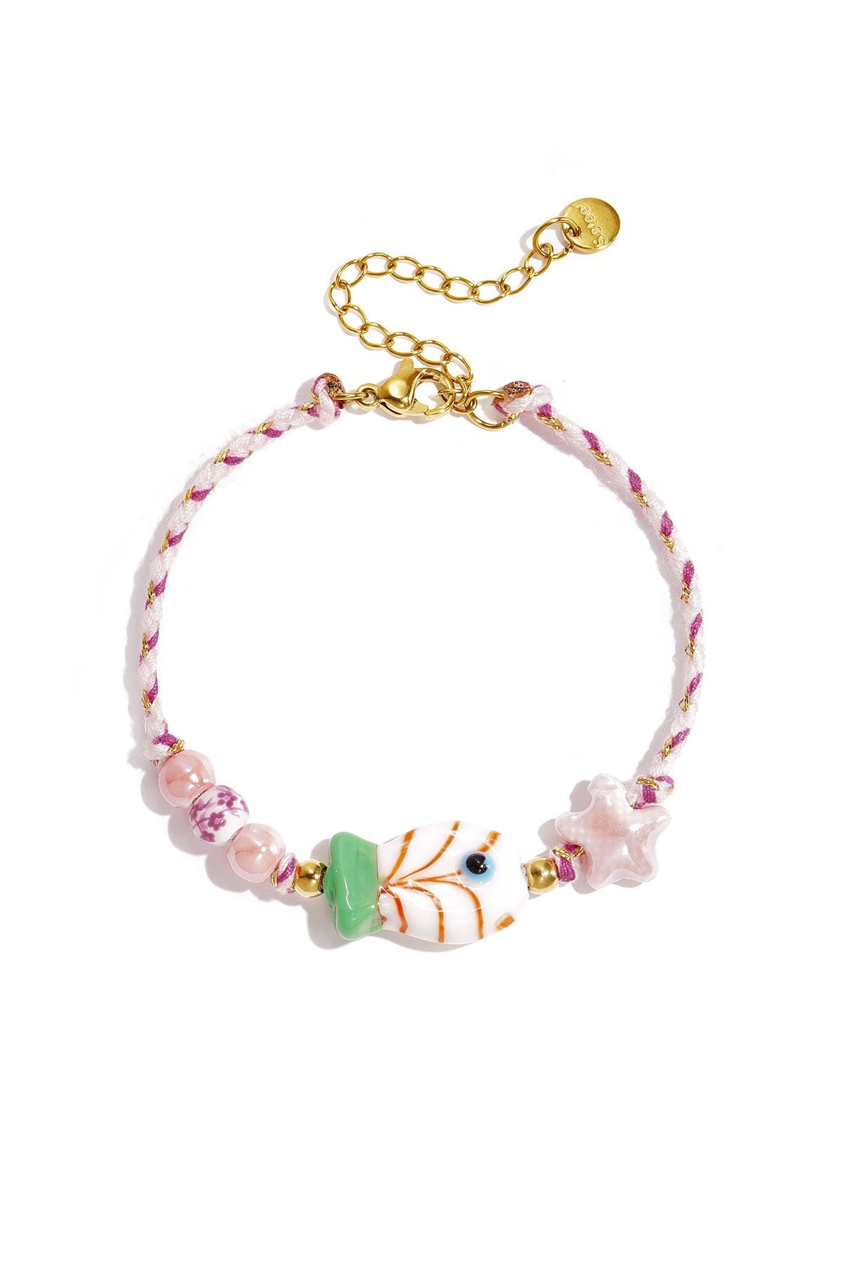 Pink fishy bracelet