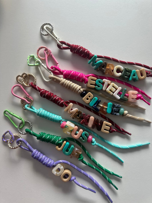 Letter loop - bag charm