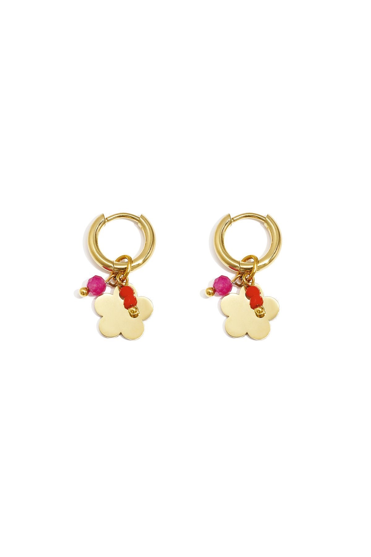 Facet blossom earrings