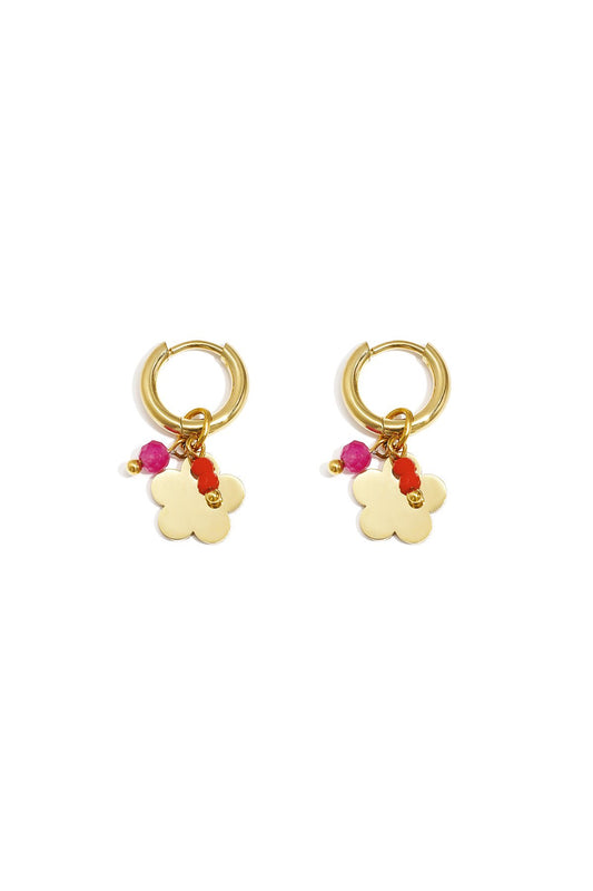 Facet blossom earrings
