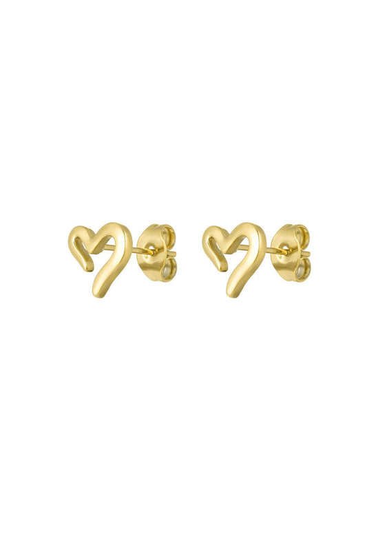Heart studs
