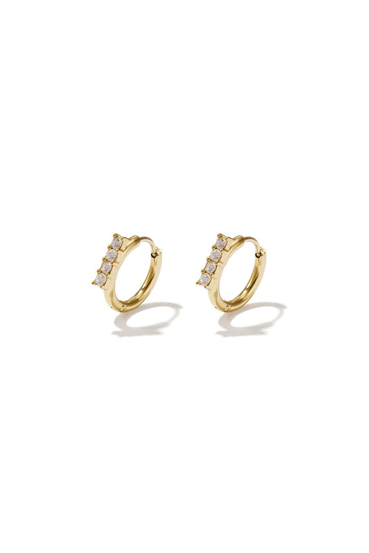 Triple sparkle earrings