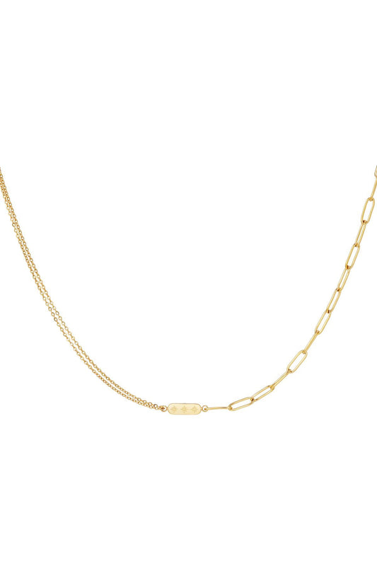 Triple star necklace