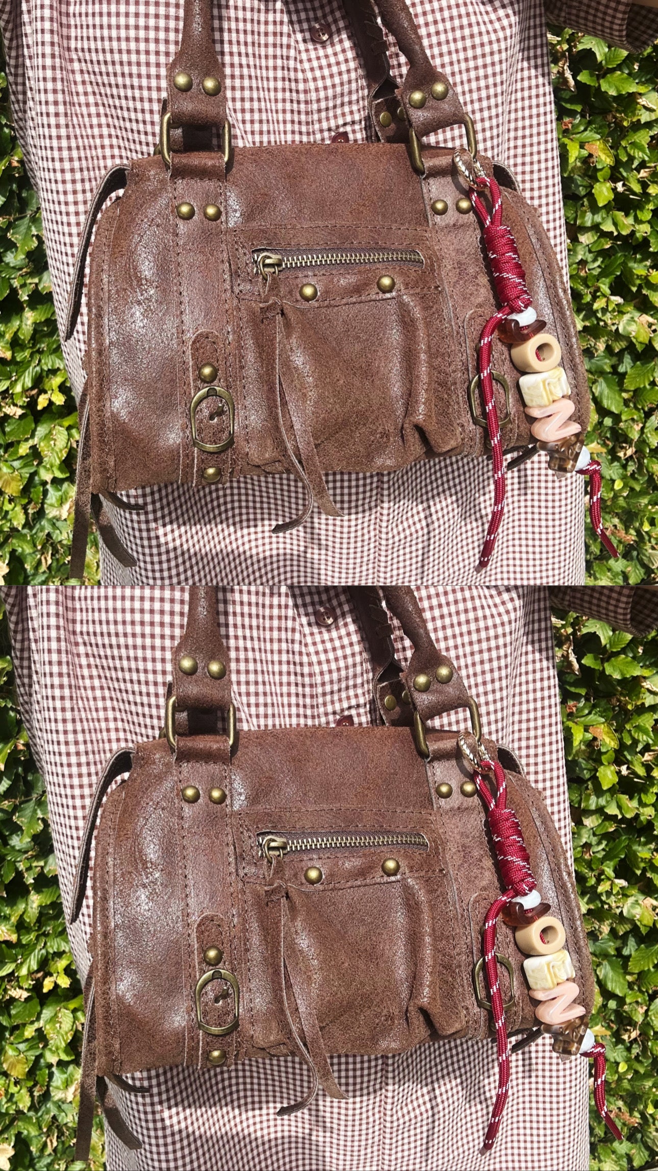 Letter loop - bag charm