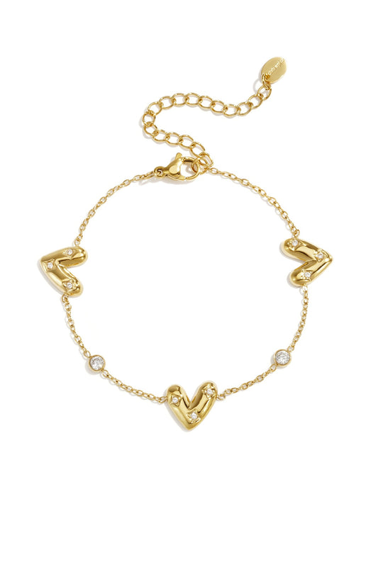 Love drop bracelet