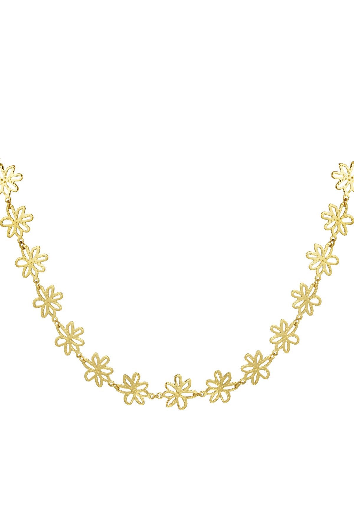 Daisy flower necklace