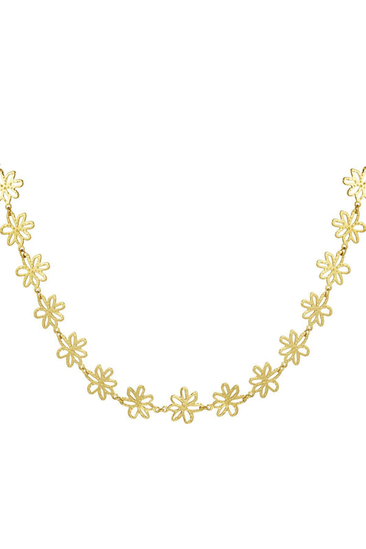 Daisy flower necklace