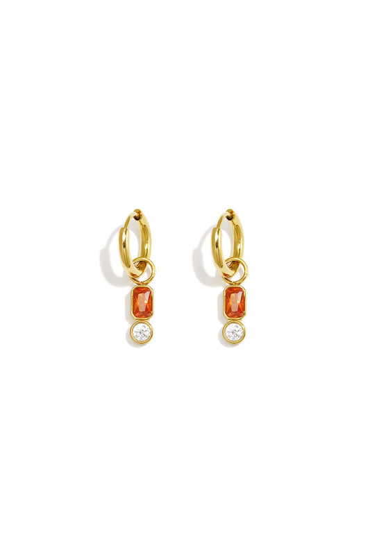 Orange earrings